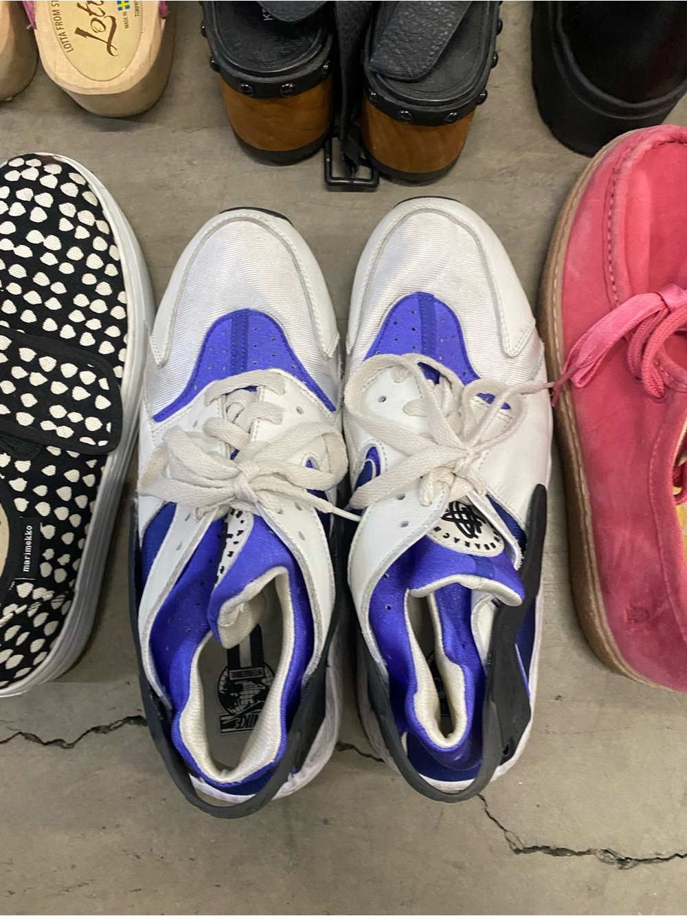 Nike Air white soft hi top sneaker shoes